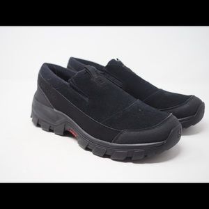Salomon Contagrip Suede Moc Shoes Mens 11 black Slip On Hiking Trail Grip